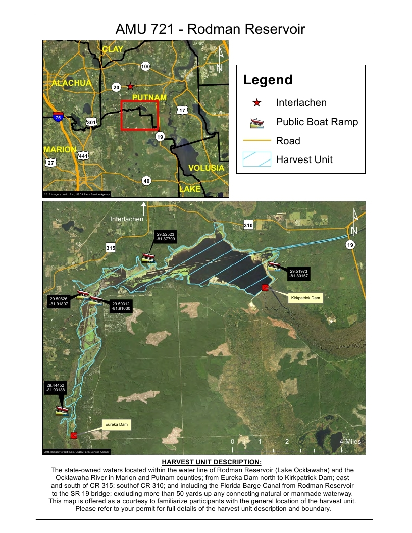 rodman resevoir alligator hunting map fwc